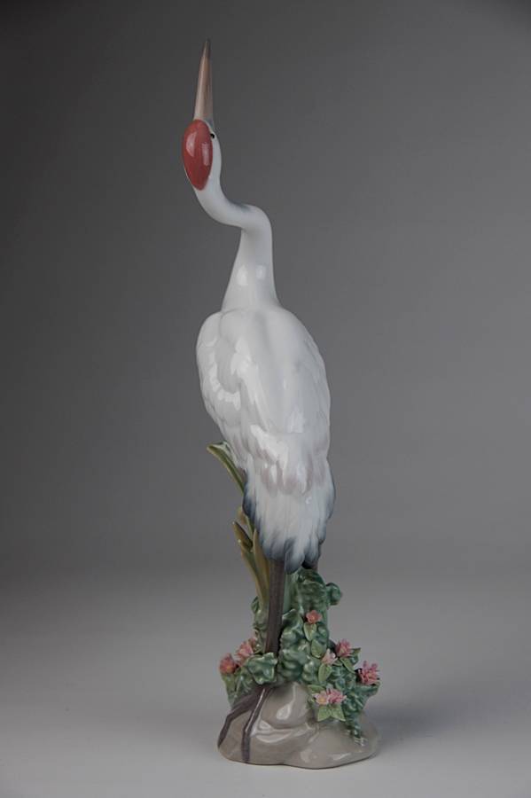 crane bird figurine