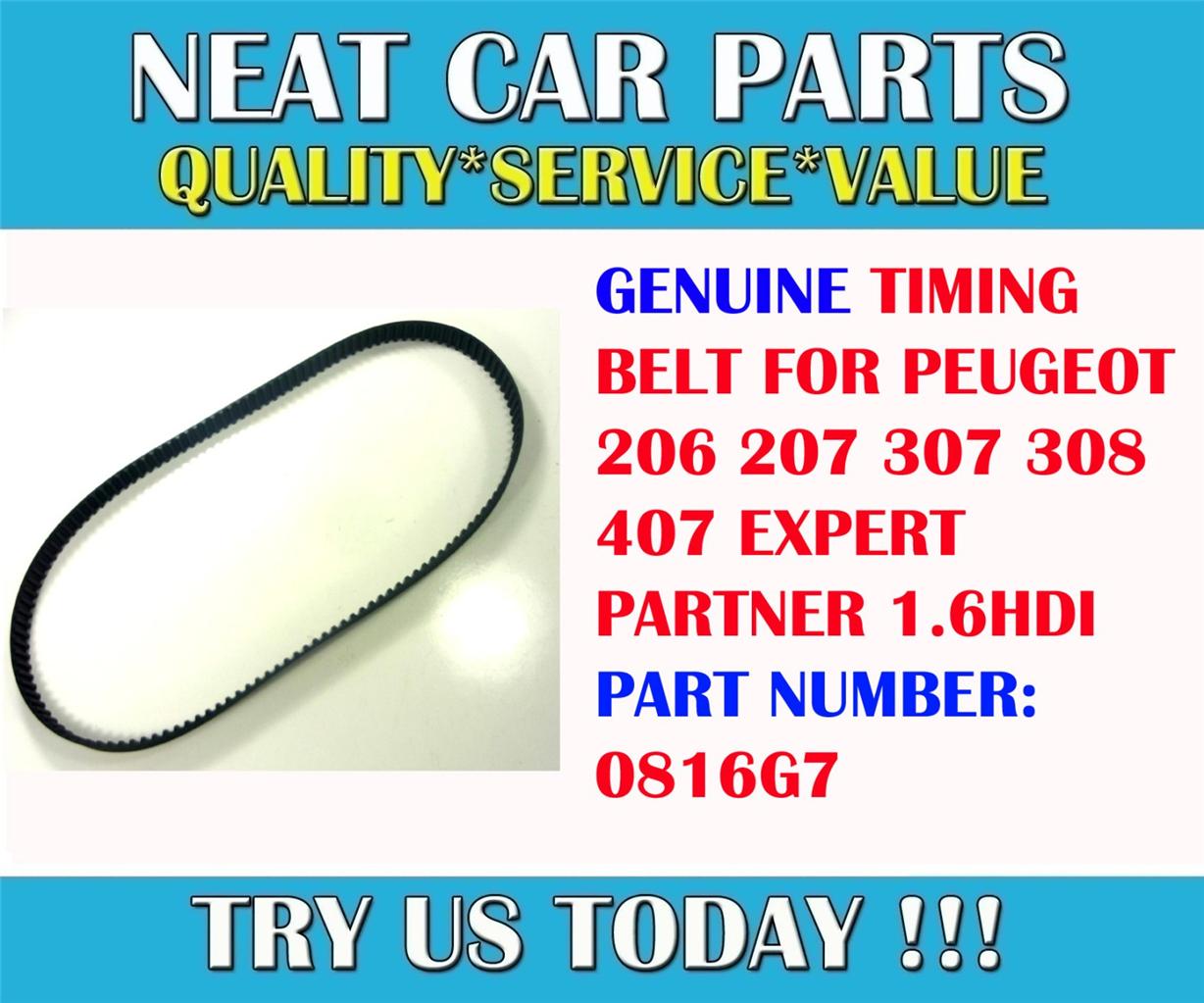 TIMING BELT FOR PEUGEOT 206 207 307 308 407 EXPERT PARTNER 1.6HDI