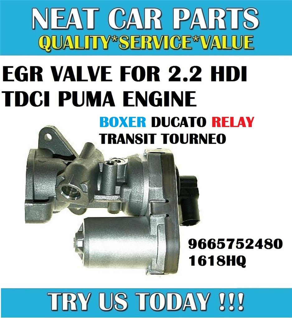 PEUGEOT BOXER CITROEN RELAY 2.2 HDI 06 > ONWARDS EGR VALVE 1618HQ PUMA