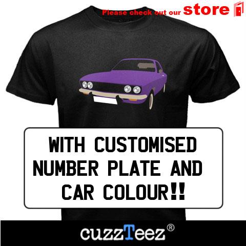 NEW KIDS CUSTOMISED RETRO OPEL MANTA A INSPIRED T SHIRT WITH CUSTOMISED 