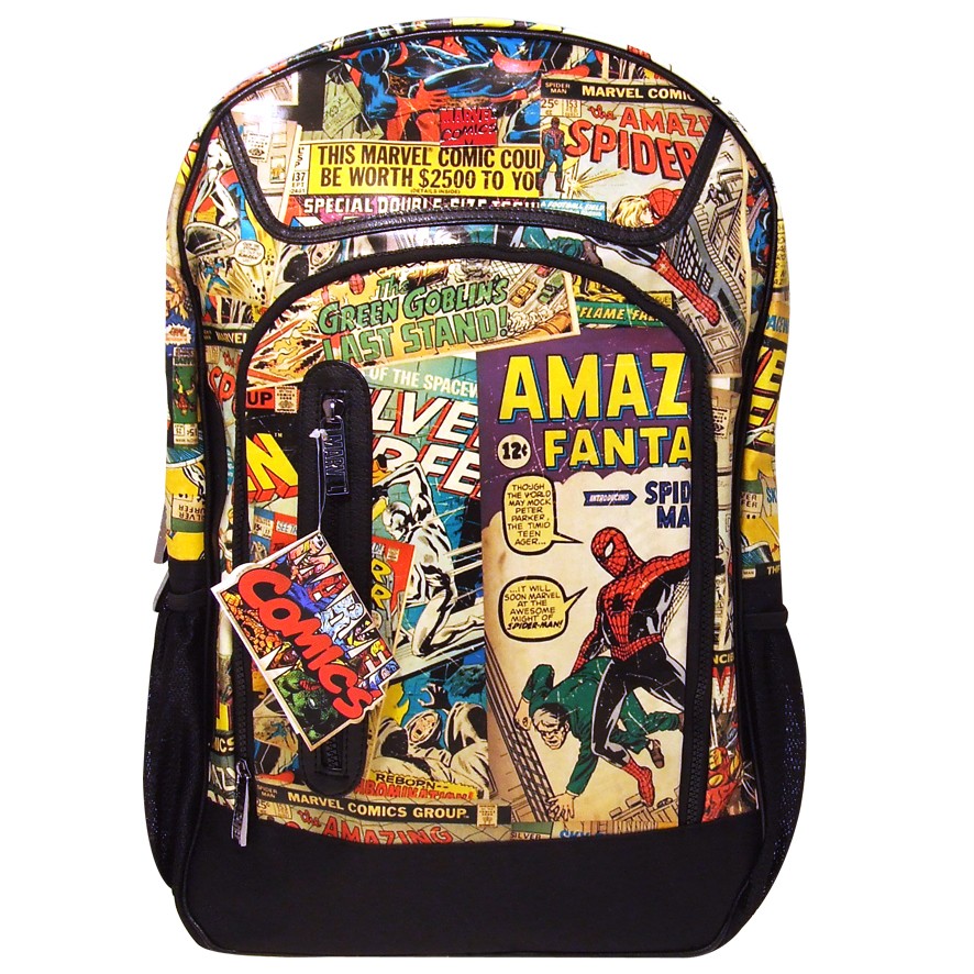 MARVEL COMICS OFFICIAL RETRO RUCKSACK SCHOOL BACKPACK