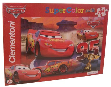 DISNEY CARS 104pc COLOR PUZZLE TOYS GAMES JIGSAW BOX