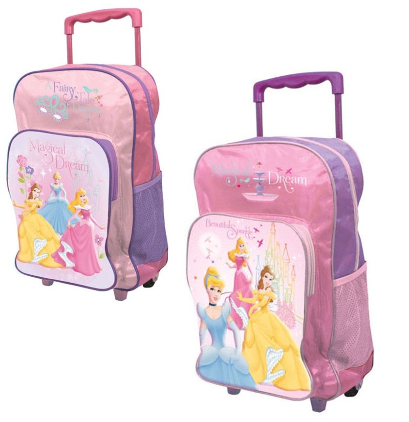 DISNEY PRINCESS KIDS LARGE TROLLEY TRAVEL LUGGAGE BAG * eBay