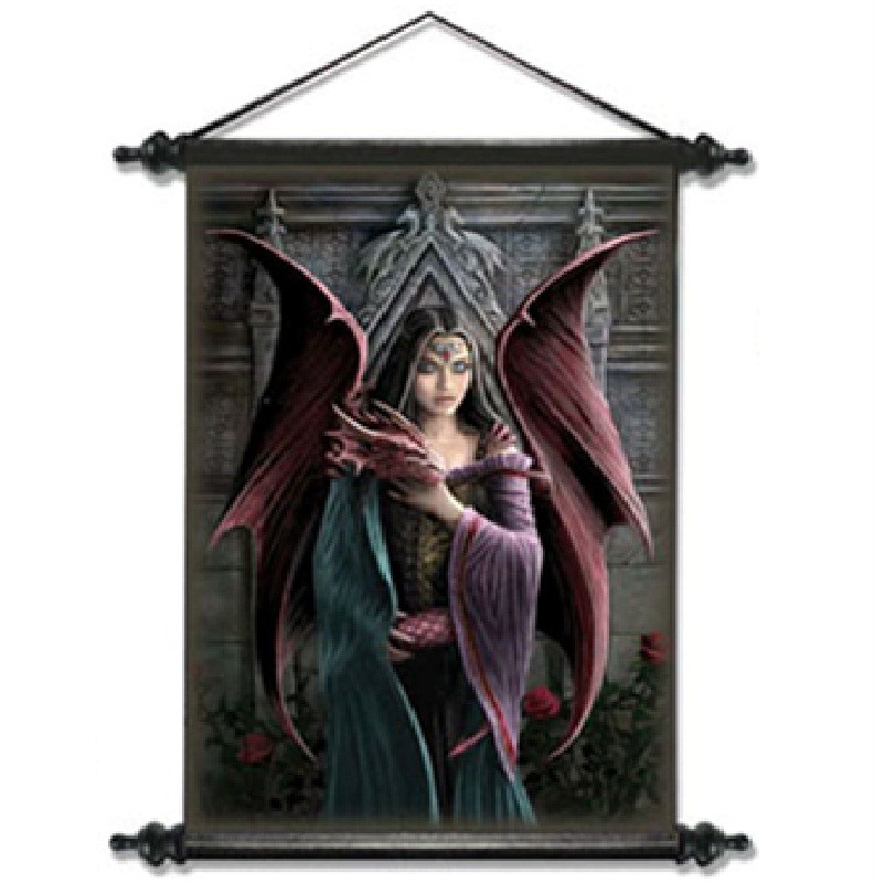 ANNE STOKES GOTHIC WALL SCROLL HANGING PICTURE POSTER MEDIEVAL ART