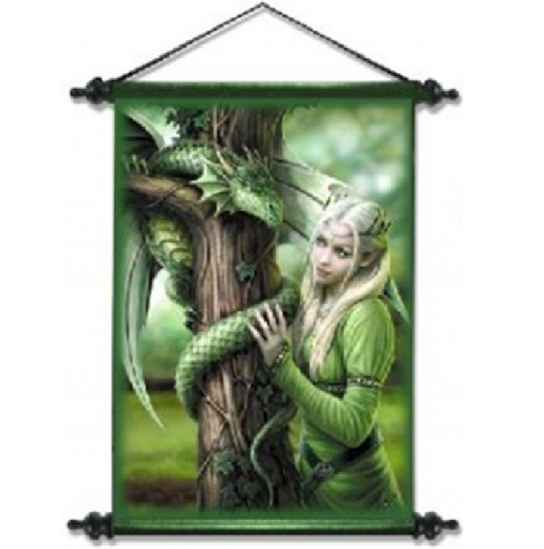 ANNE STOKES GOTHIC WALL SCROLL HANGING PICTURE POSTER MEDIEVAL ART