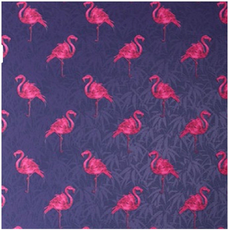 GRAHAM AND BROWN LUXURY VINYL TROPICAL FLAMINGO WALLPAPER 10M ROLL ANTIBACTERIAL - Picture 2 of 3