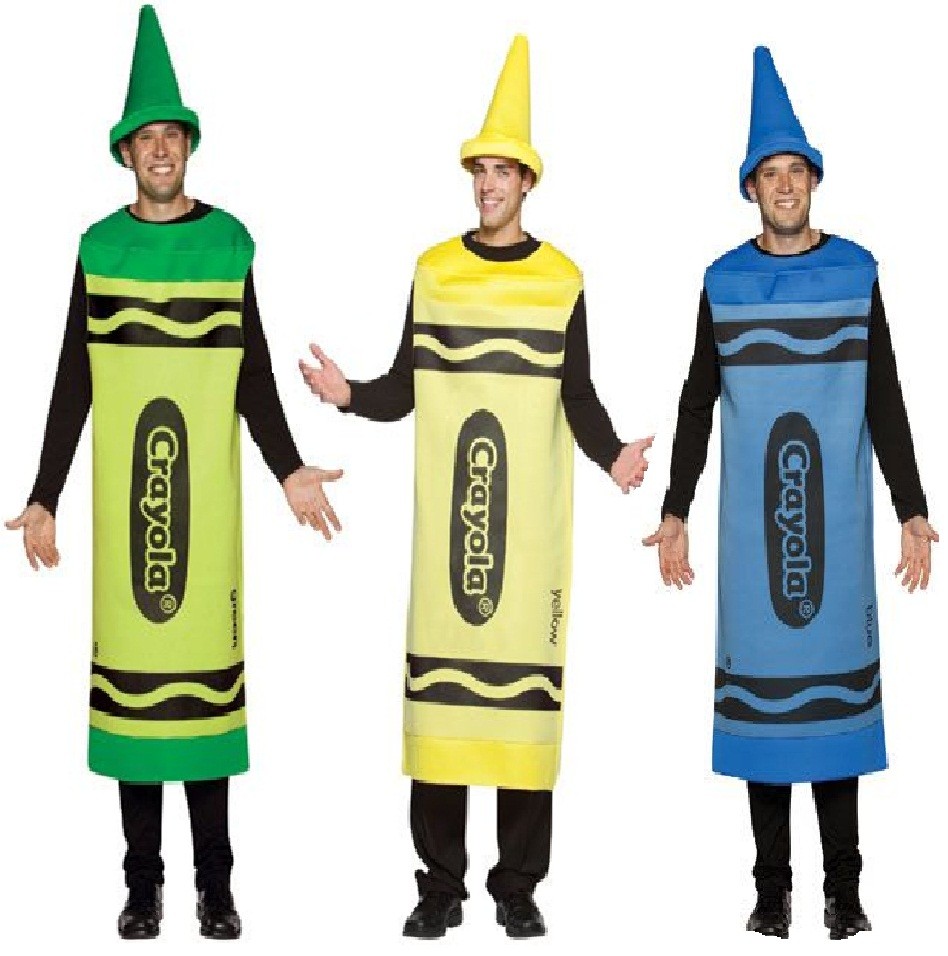 MENS ADULT CRAYOLA CRAYONS MARKER FELT TIP PEN HAT FANCY DRESS COSTUME