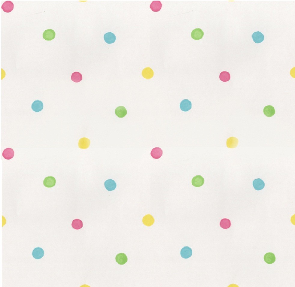 HOOPLA DOT SPOT DOTTY POLKADOT CHILDRENS BEDROOM 10M WALLPAPER ROLL