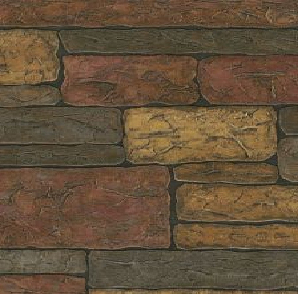 BREWSTER RUSTIC EASY TEXTURE BRICK PEBBLE STONE EFFECT ...
