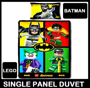 Lego Batman Quilt Cover on Batman Dc Comics Lego Cards Single Panel Duvet Set Quilt Cover Bedding