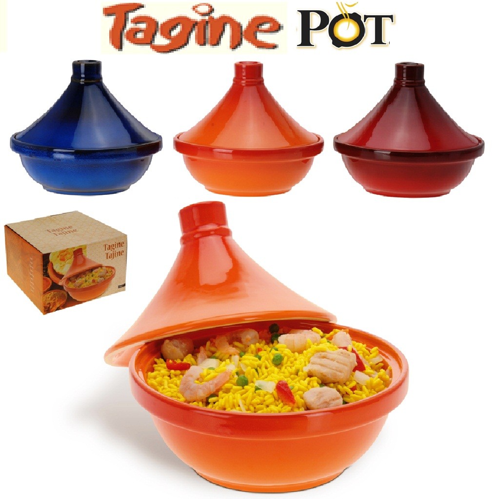 TRADITIONAL TAGINE STONE WARE COOKING POT KITCHEN TAJINE IN BOX XMAS GIFT 001849 eBay