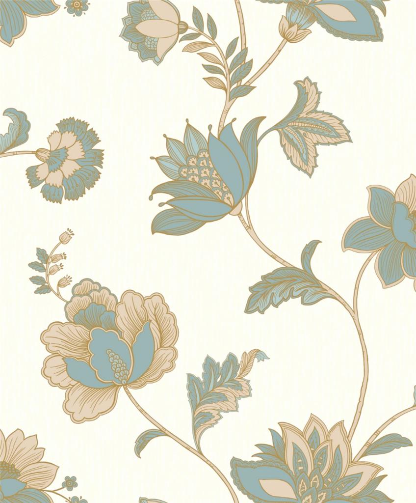 IDECO LUXURY JACOBEAN RICH COLOUR FLORAL FLOWER LEAF BLOWN VINYL