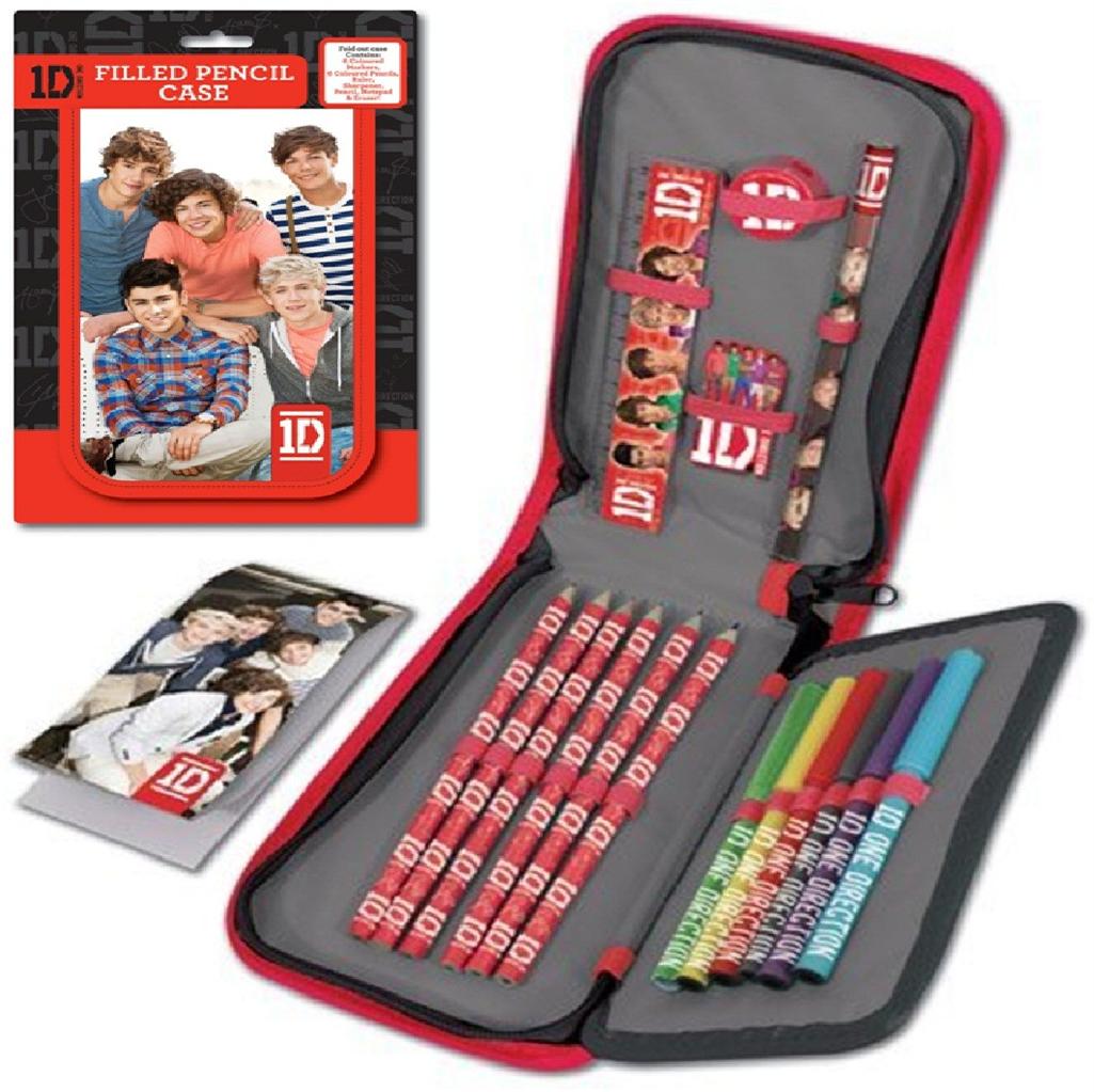 1D ONE DIRECTION PENCIL CASE STATIONARY SET SCHOOL STATIONERY XMAS GIFT 242322 eBay