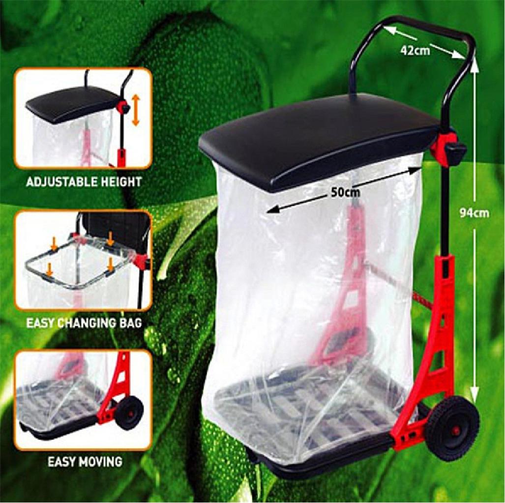 GARDEN GENERAL WASTE CART TROLLEY WHEELIE RUBBISH BIN TRUCK DISPOSAL