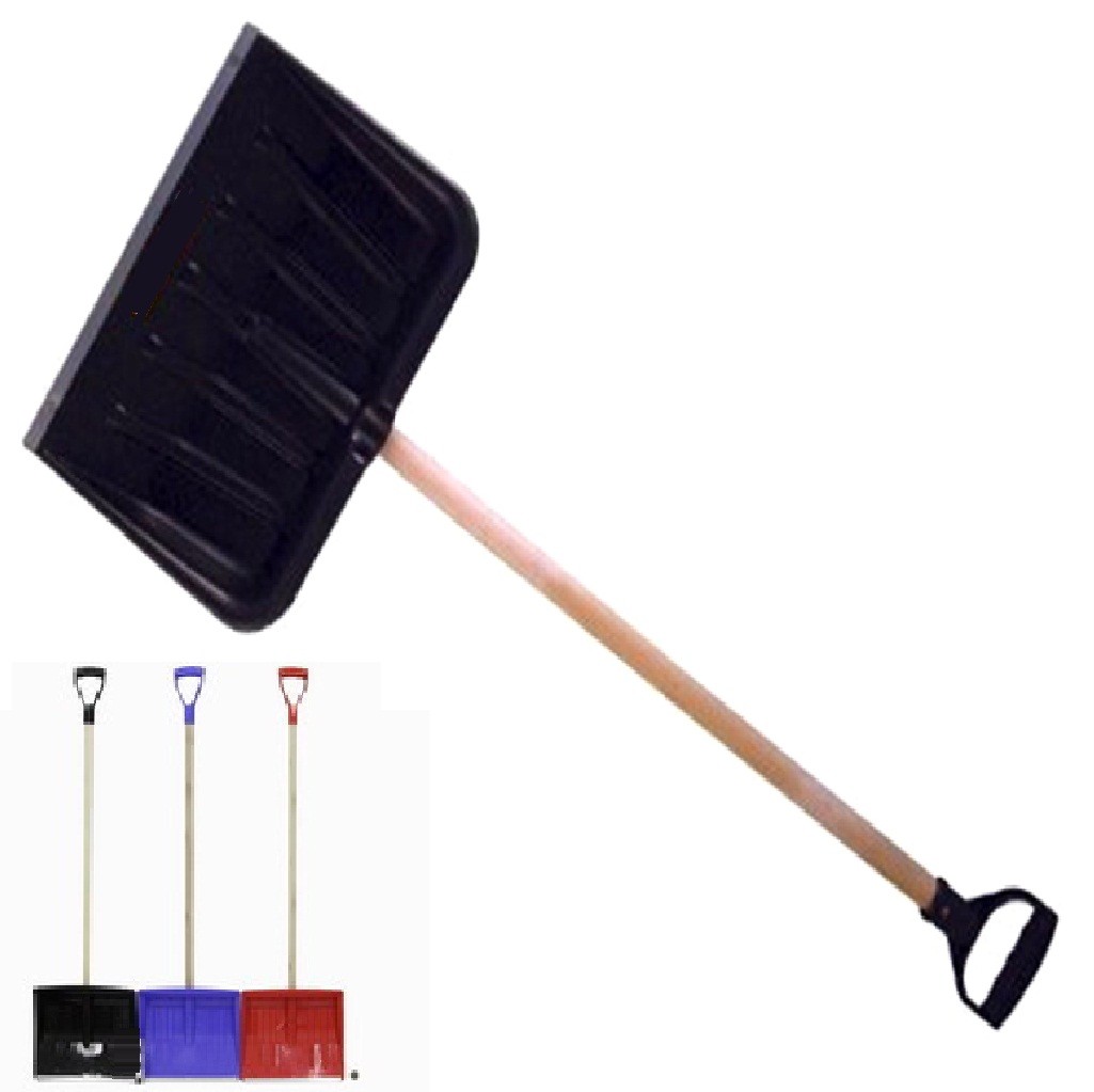 138CM LARGE BLACK SNOW SHOVEL MUCK MUCKING OUT SCOOP EXTRA WIDE HEAD