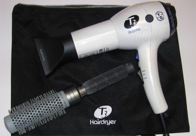 T3 Featherweight Hair Dryer + Brush & Travel Bag