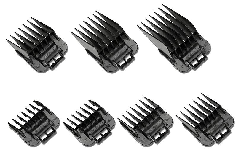 Andis 7 PC Clipper Attachment Universal Comb Guides Set 01380