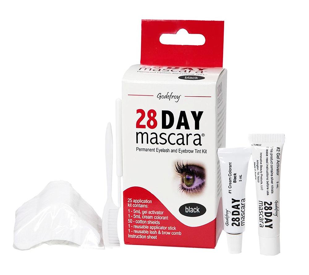 Godefroy 28 DAY Mascara Black Permanent Eyelash Tint KIT Contains 25