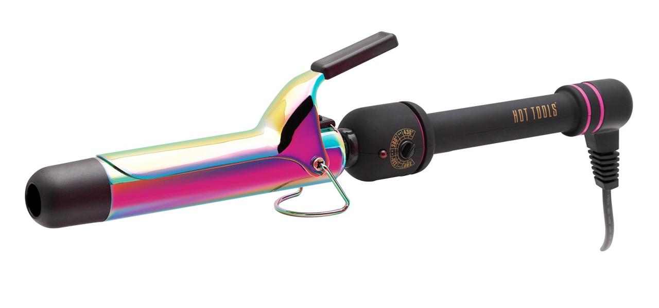 Hot Tools Pro 11/4" Rainbow Gold Salon Spring Hair Curling Iron
