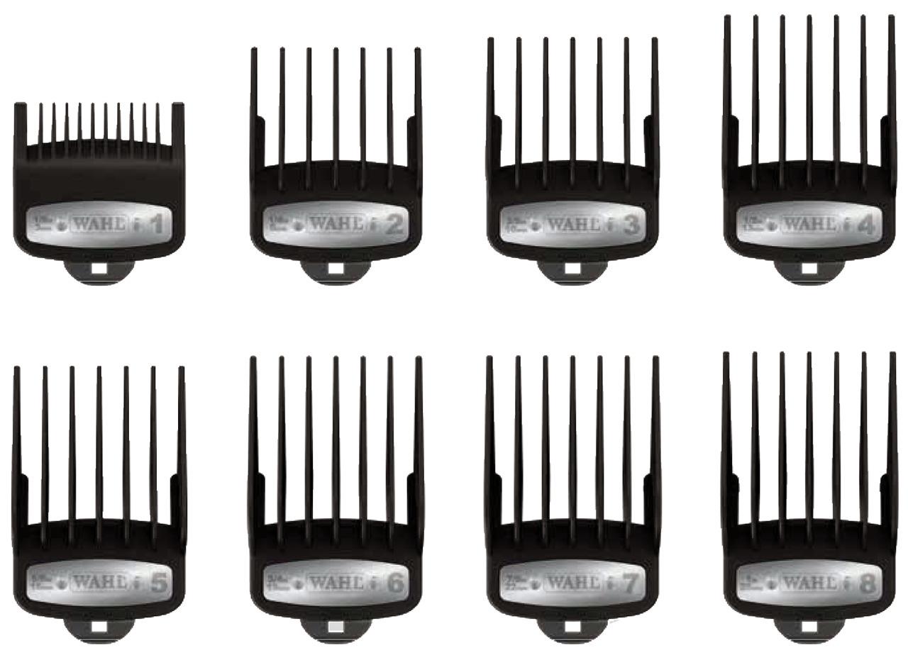 Wahl Professional 8 Pack Premium Hair Clipper Cutting Guide Combs Caddy Wahl Professional 8 Pack Premium Hair Clipper Cutting Guide Combs Caddy