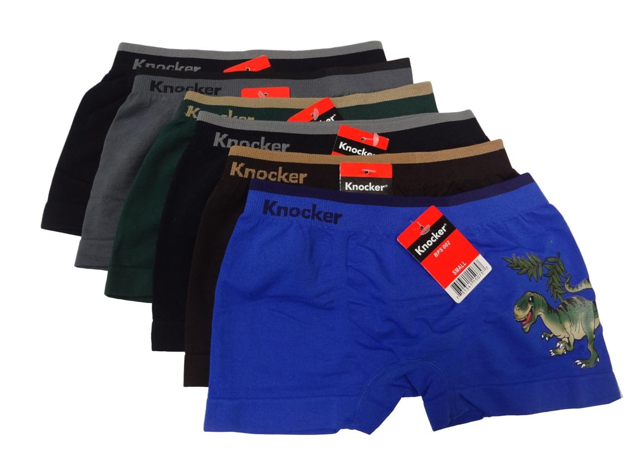 6 Kids Boys Seamless Spandex Boxer Briefs Underwear Wholesale Lot Size