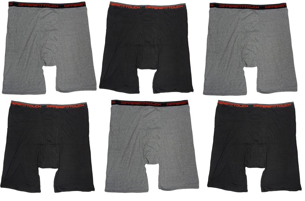 6 Men's Big Tall USA Design Boxer Briefs Underwear Shorts 3XL 4XL 5XL