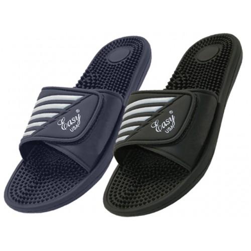 men's velcro slide sandals