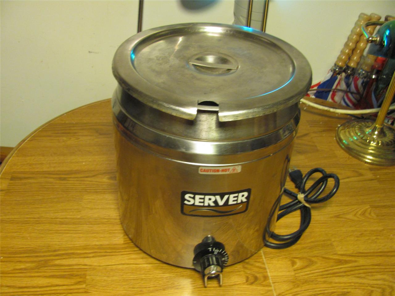 COMMERCIAL SERVER SOUPFOOD WARMER FS1184100+INSERT+COVER GOOD USED
