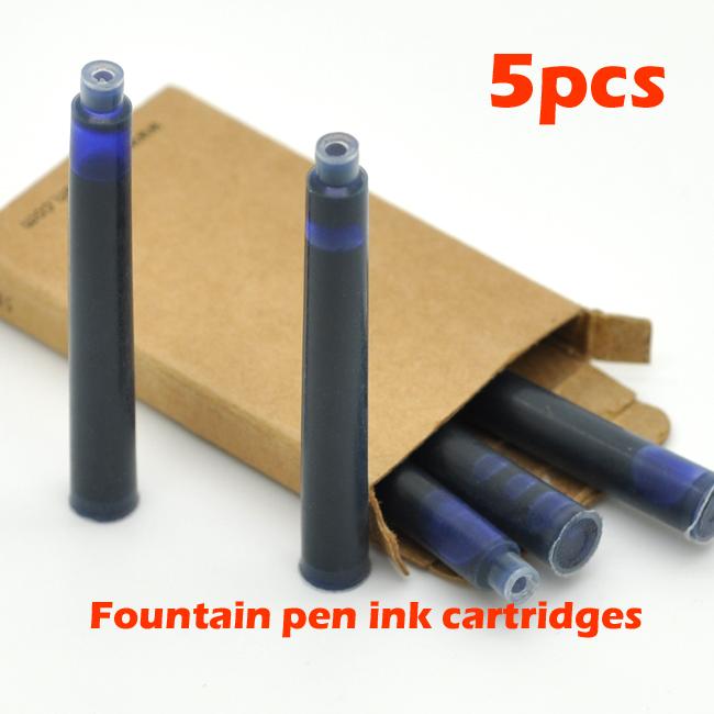 5PCS FOUNTAIN PEN INK Cartridges ,REFILLS IN BLACK eBay