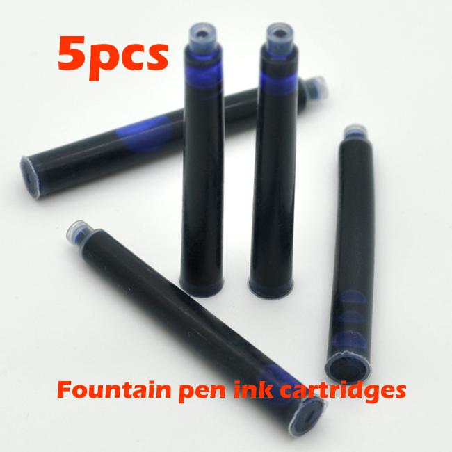 5PCS FOUNTAIN PEN INK Cartridges ,REFILLS IN BLACK eBay