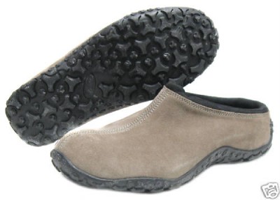 New North Peak Brown Suede Clog Mules SlipOn Shoes 7.5
