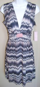 NWT Sweet Pea Gray Green Matchstick Knit Slvlss Dress M