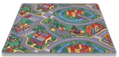   on Kids Car Road Play Mat Rug Carpet 133x133cm Free P P   Ebay