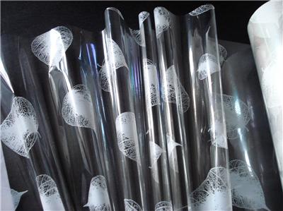Cellophane Wrapping on 5m Cellophane Gift Wrap Transparent White Leaf Design Ebay