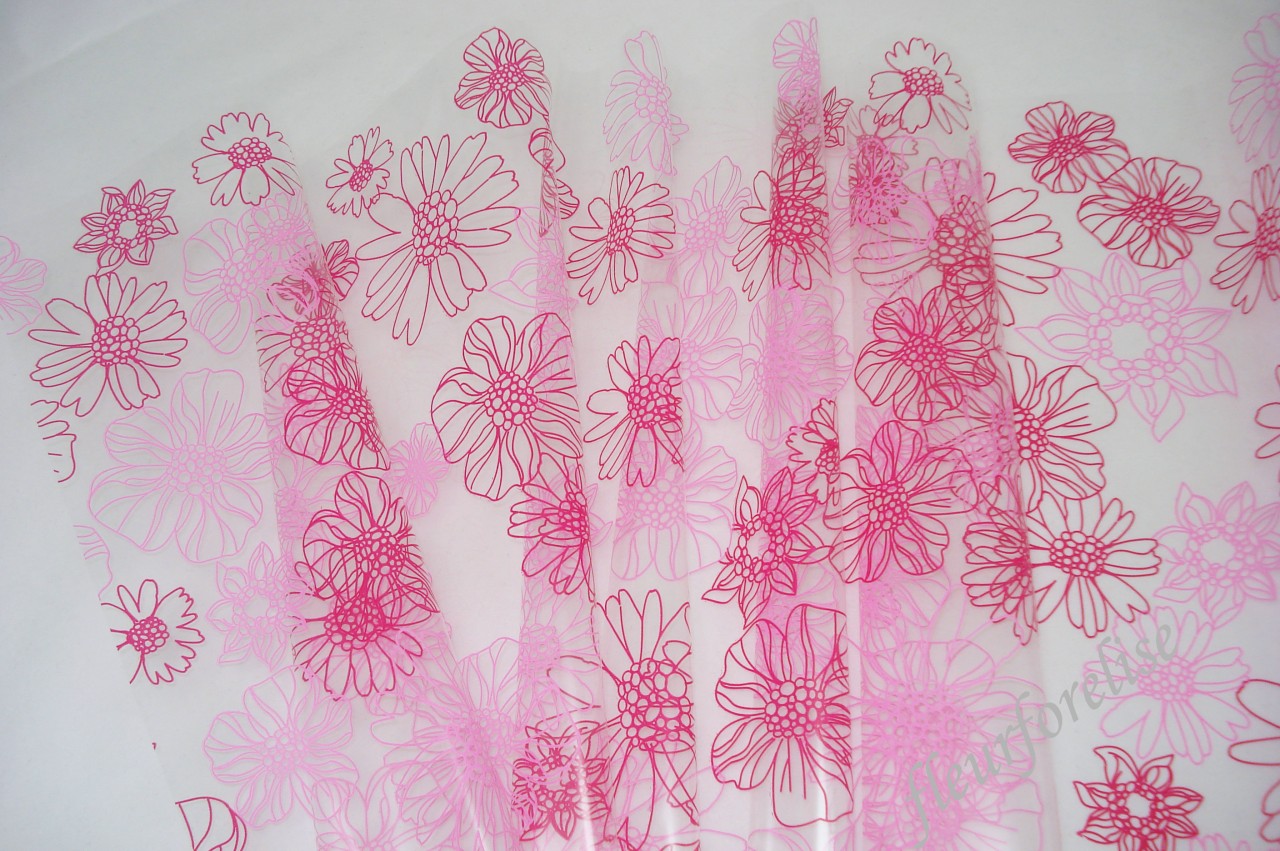 10m FLOWER CELLOPHANE GIFT WRAP CHOOSE COLOUR BLACK//WHITE/PINK/RED eBay