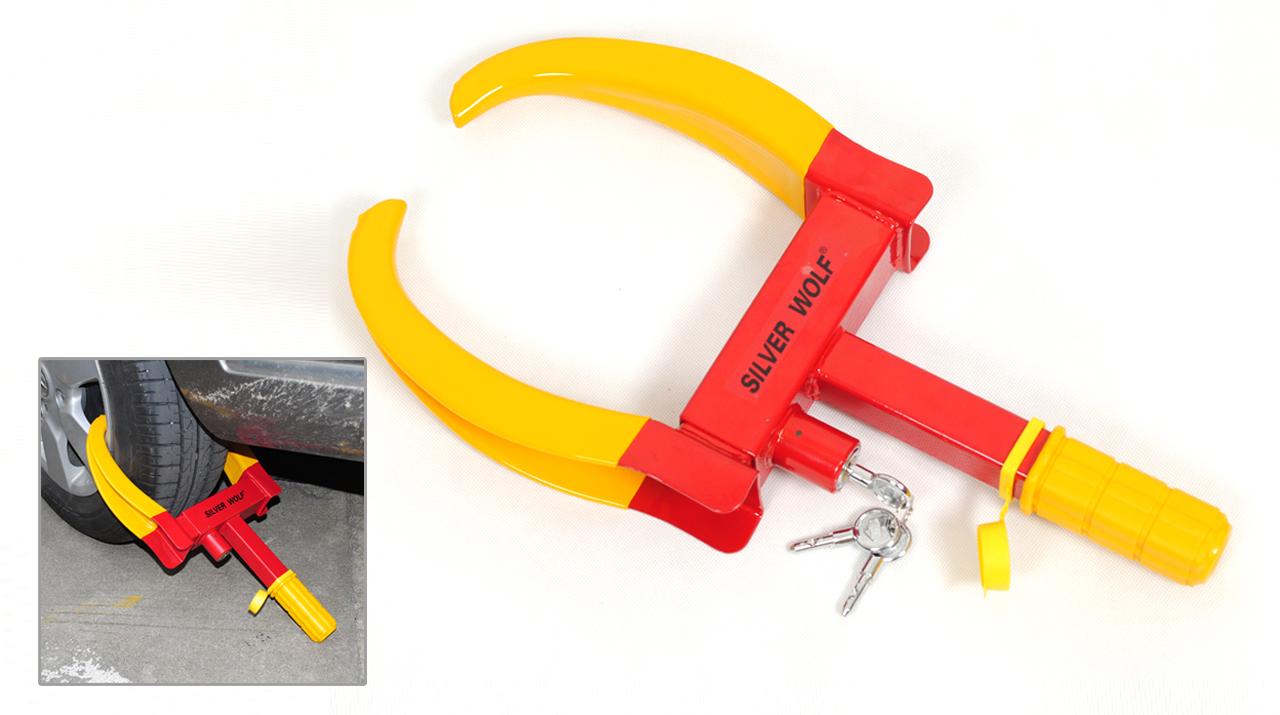 Heavy Duty CAR Wheel Clamp Security Safety Lock FOR Caravan Trailer VAN