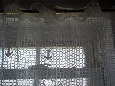 Lace Valance Swag Window Curtain Lighthouse Boat House 60 X 24