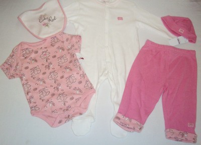 Marc Ecko  Shoes on 5pc Red By Marc Ecko Lot Baby Girls Clothes 6 M   Ebay