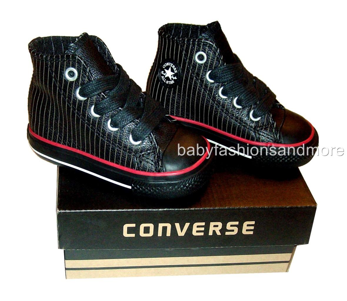 Toddler Baby boys CONVERSE ALL STAR LEATHER HI SHOES, NIB ...