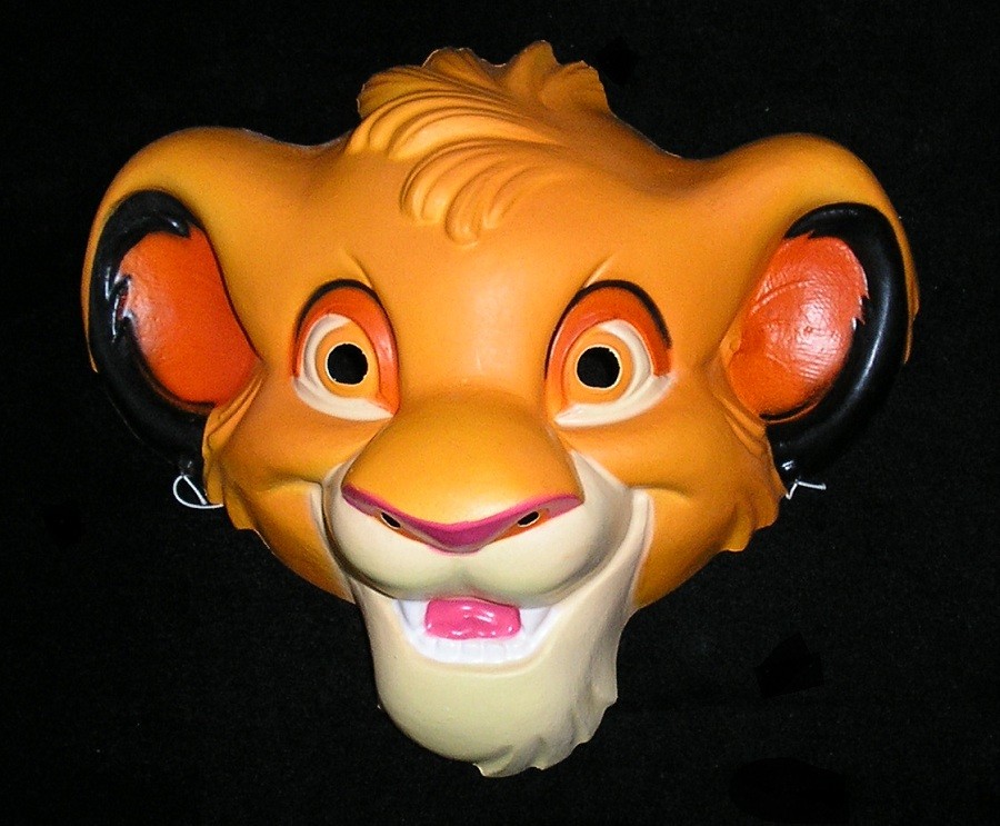 1994 SIMBA Plastic Mask Disney's THE LION KING eBay
