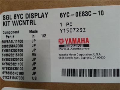YAMAHA OUTBOARD 6YC-0E83C-10-00 SINGLE ENGINE COMMAND LINK KIT WITH 704