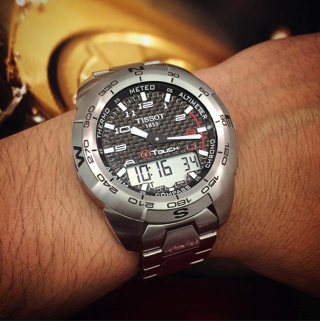 tissot t touch titanium strap