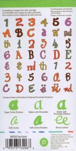 Cricut Type Candy Font Scrapbooking Cartridge 2001253 093573132063