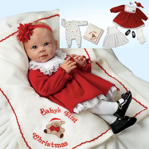 Ashton Drake Baby’s first Christmas doll by Linda Murray eBay
