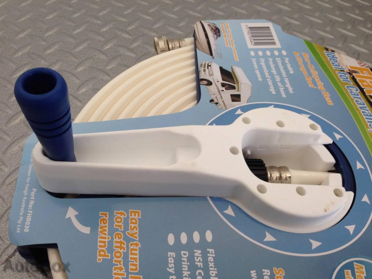 CARAVAN FLAT HOSE REEL 9 METRE RV MOTORHOME DRINKING WATER SAFE CAMPING