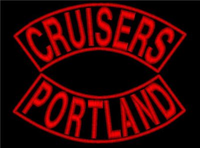 Custom Embroidered Biker Patches on Custom Embroidered Name Patch Xl Rocker Motorcycle Biker Back Tag