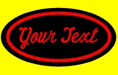Custom Embroidered Biker Patches on Custom Embroidered Name Patches Tags Felt Oval Badges Motorcycle Biker