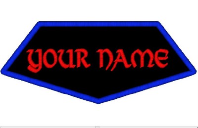 Custom Embroidered Biker Patches on Custom Embroidered Name Patches 1 2 Pentagon Tags Badges Motorcycle