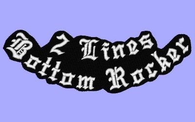 Custom Embroidered Biker Patches on Custom Embroidered Name Rocker Patch Felt Biker Tag 12 Ebay