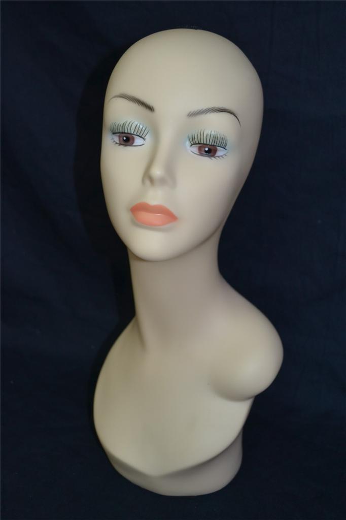 NEW LARGE UNBREAKABLE MANNEQUIN HEAD FEMALE WOMAN BUST WIG HAT